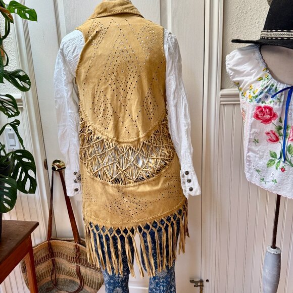 Mahiya Nomad Vest Tan Suede NWT SOLD OUT - Picture 8 of 11